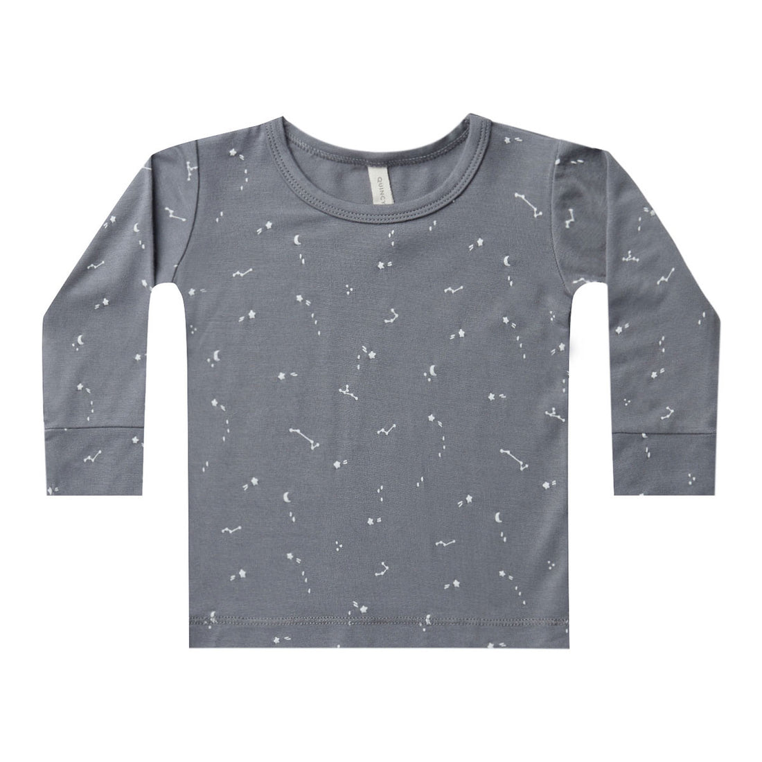 Quincy Mae Bamboo Long Sleeve Tee | Washed-Indigo
