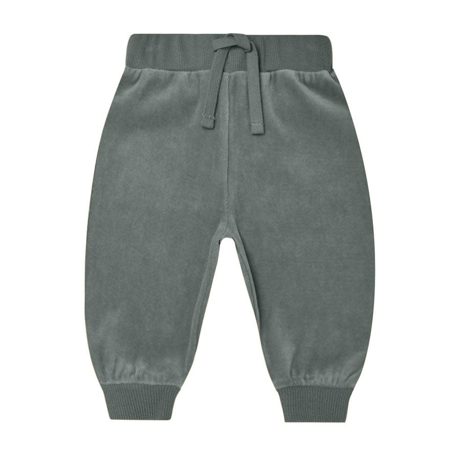 Quincy Mae Velour Relaxed Sweatpant | Dusk