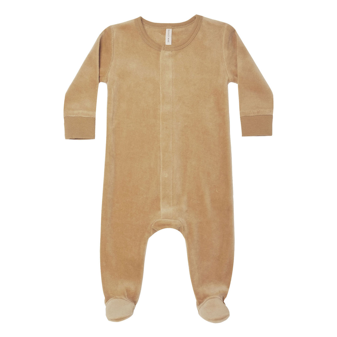 Quincy Mae Hidden Snap Footie-Honey