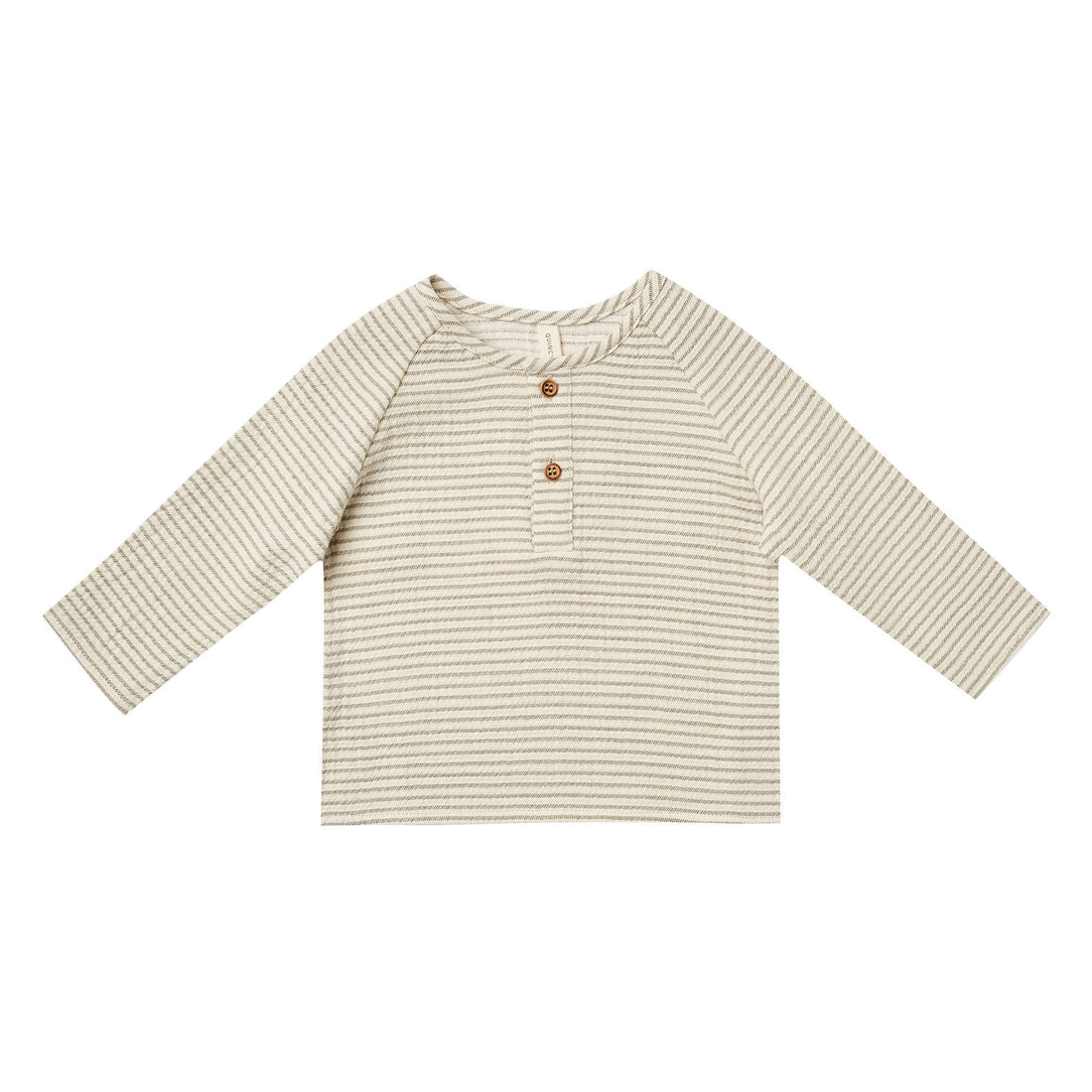 Quincy Mae Zion Shirt-Basil Stripe