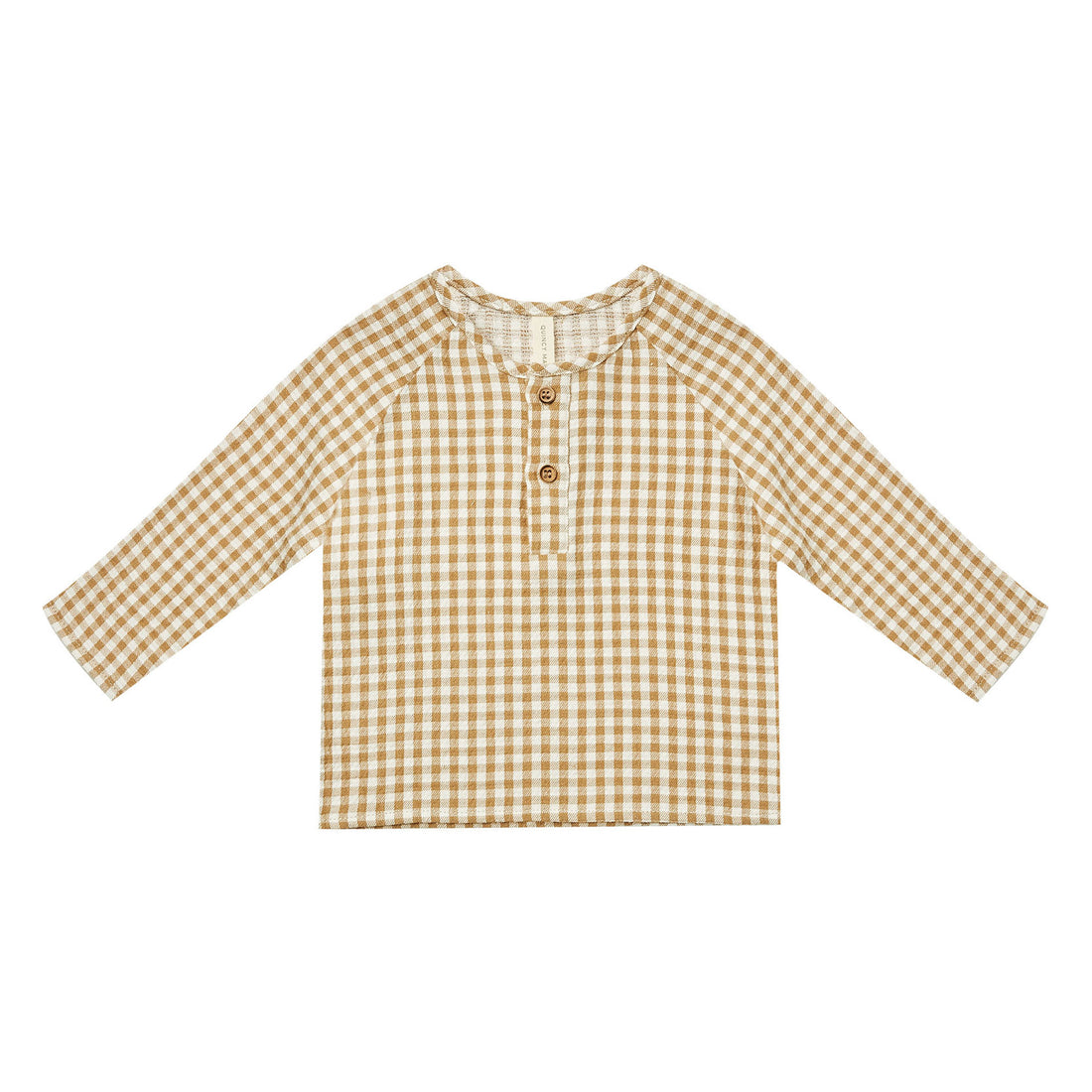 Quincy Mae Zion Shirt-Honey Gingham