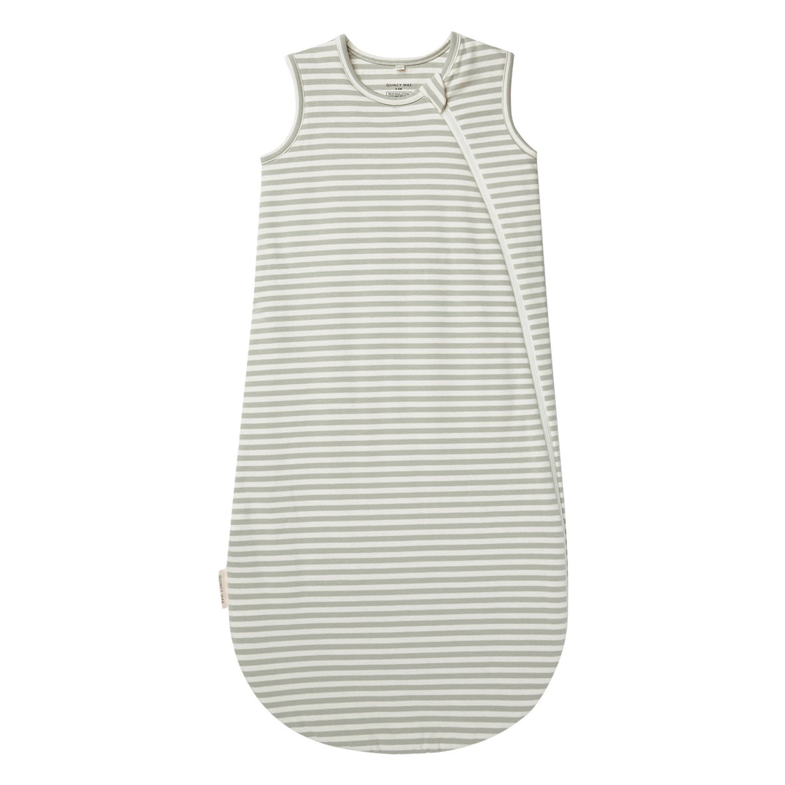 Quincy Mae Jersey Sleeping Bag | Pistachio Stripe
