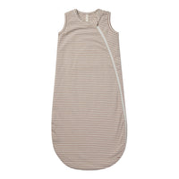 Quincy Mae Jersey Sleeping Bag | Cocoa Stripe