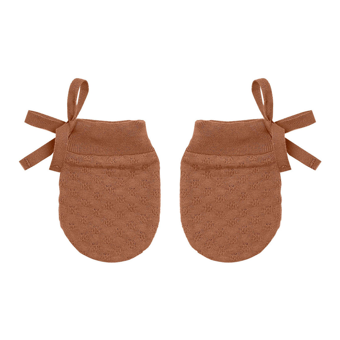 Quincy Mae  Clay Pointelle No Scratch Mittens