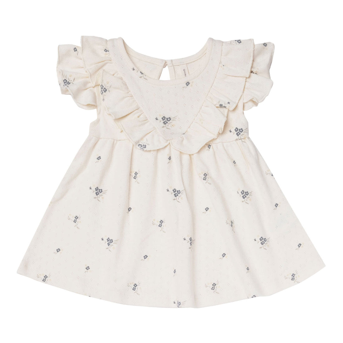 Quincy Mae Sleeveless Ruffle V Dress | Ditsy Ocean