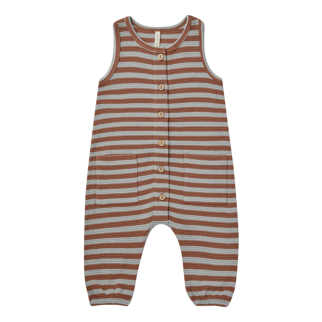 Quincy Mae Sienna + Sky Stripe Waffle Jumpsuit
