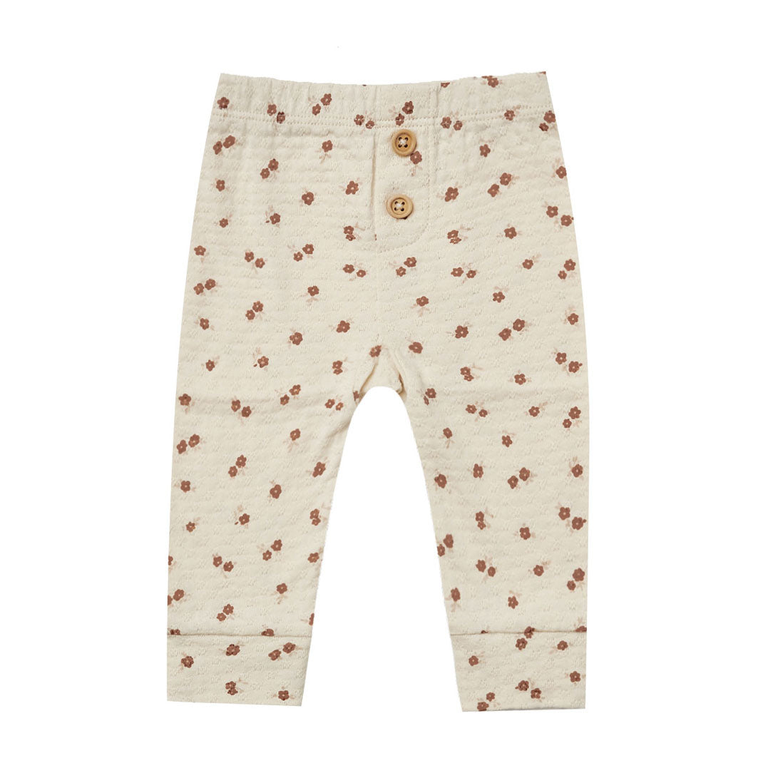 Quincy Mae  Petite Floral Pointelle Legging