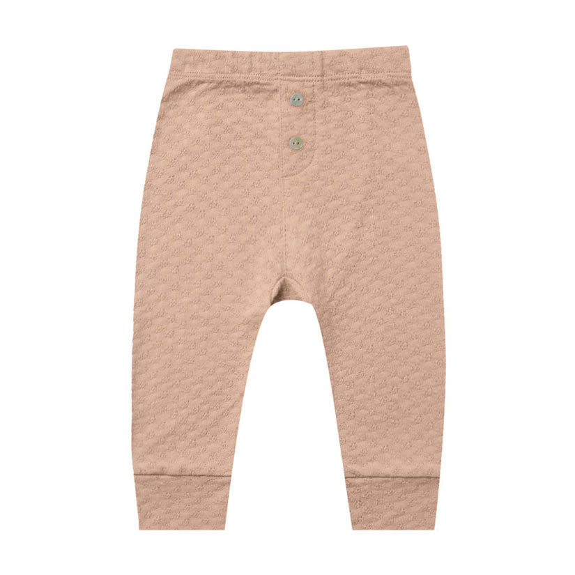 Quincy Mae Pointelle Legging | Blush