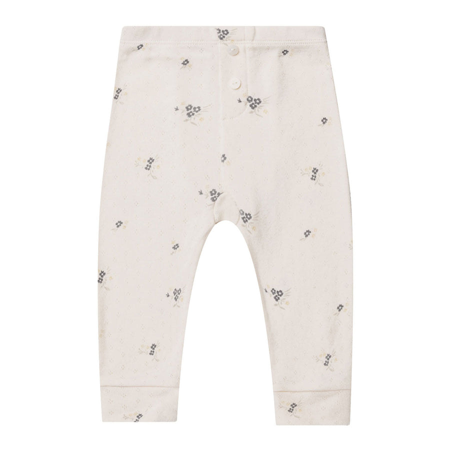 Quincy Mae Pointelle Legging | Ditsy Ocean