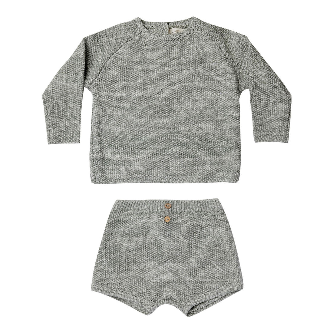 Quincy Mae Sea Green Heather Summer Knit Set