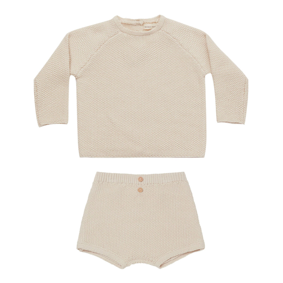 Quincy Mae Natural Summer Knit Set