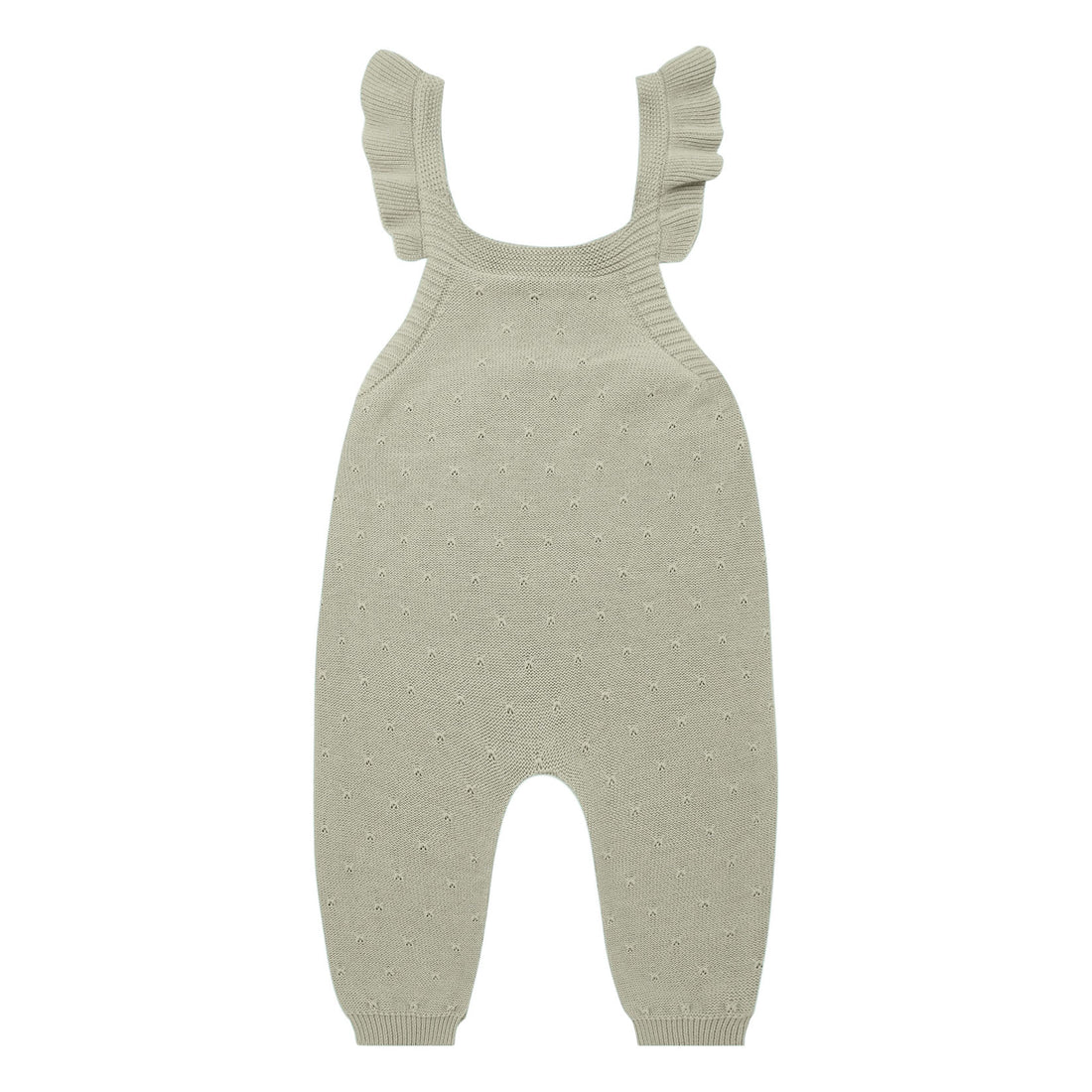 Quincy Mae Pointelle Knit Overalls | Pistachio