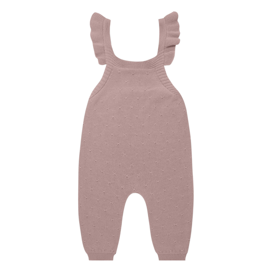 Quincy Mae Pointelle Knit Overalls | Lilac