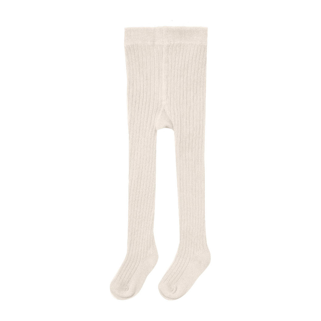 Quincy Mae Ribbed Tights | Natural