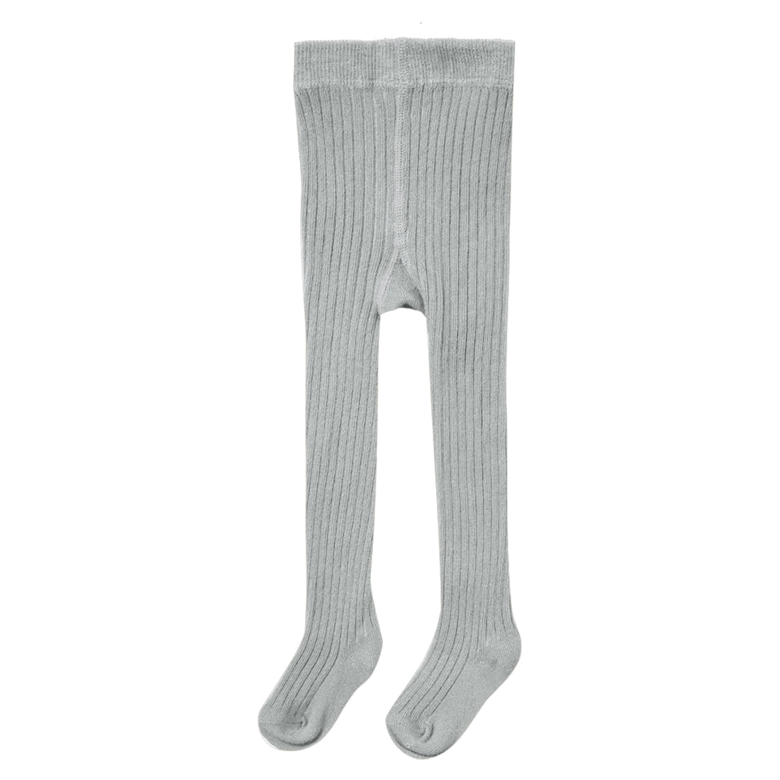 Quincy Mae  Dusty Blue Solid Ribbed Tights