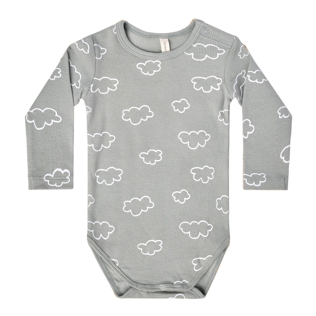 Quincy Mae Clouds Ribbed Bodysuit