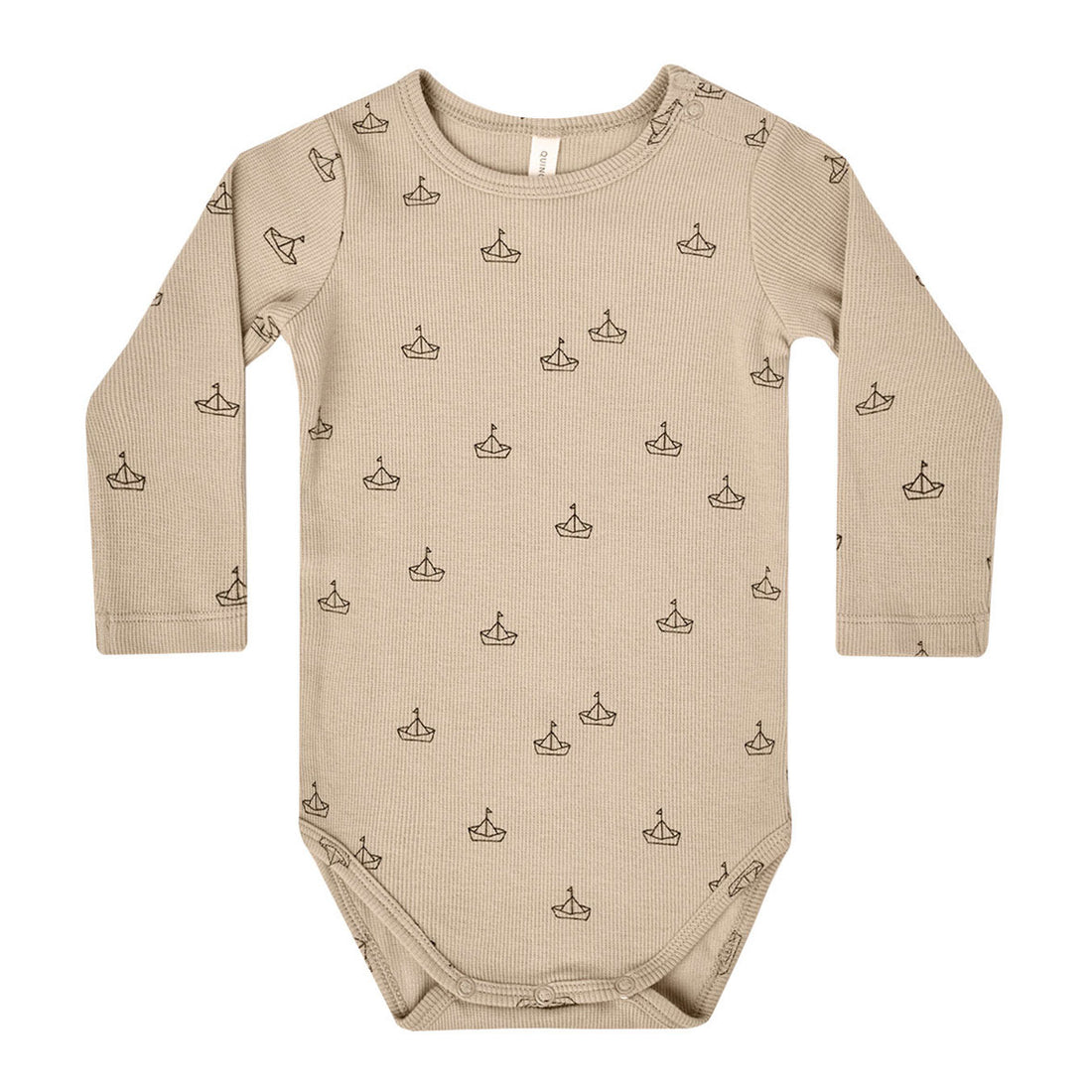 Quincy Mae Boats Ribbed Bodysuit