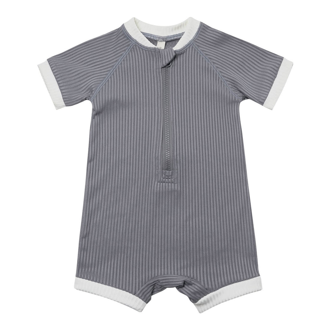 Quincy Mae One Piece Boys Rashguard | Washed Indigo