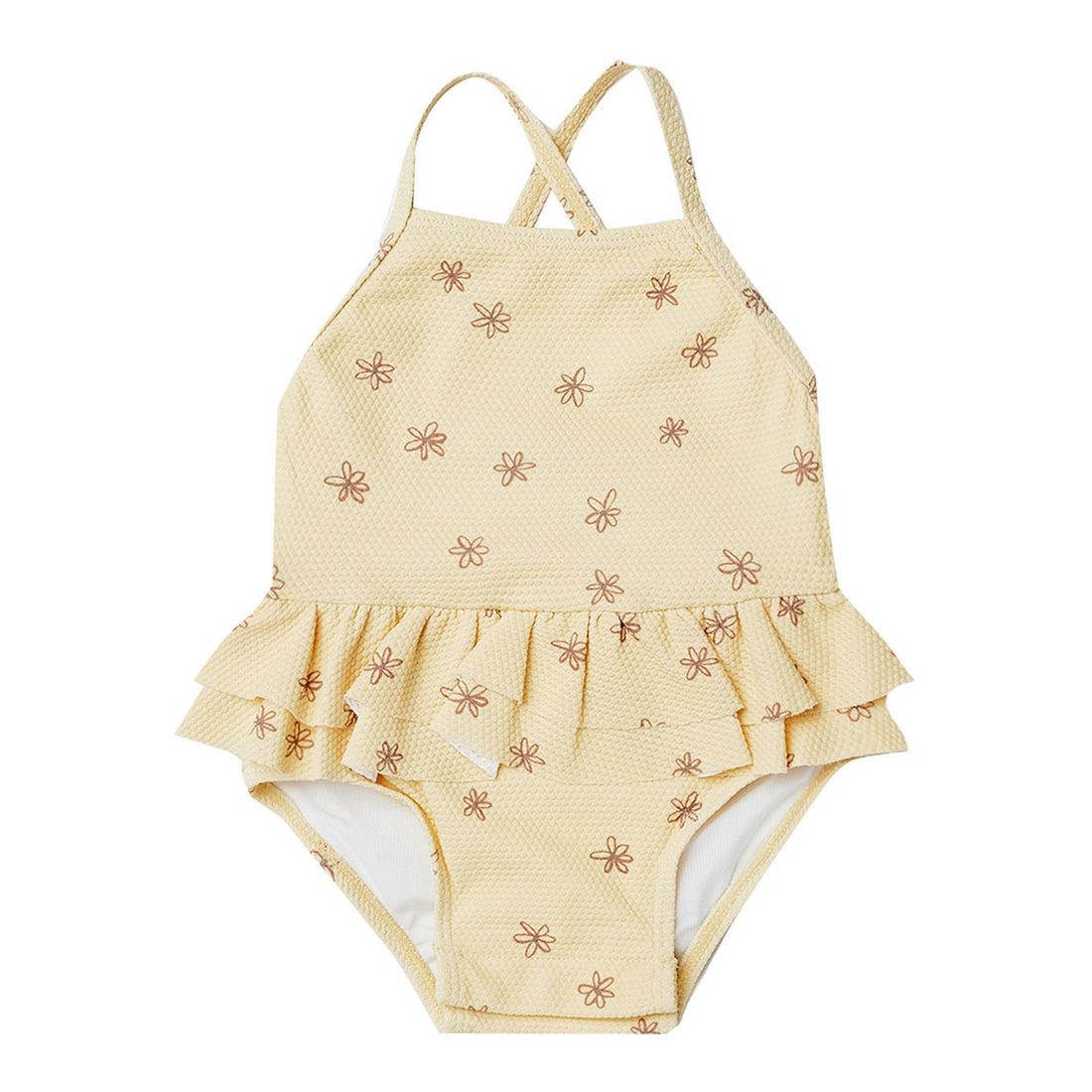 Quincy Mae Blossom Ruffled One-Piece Swimsuit