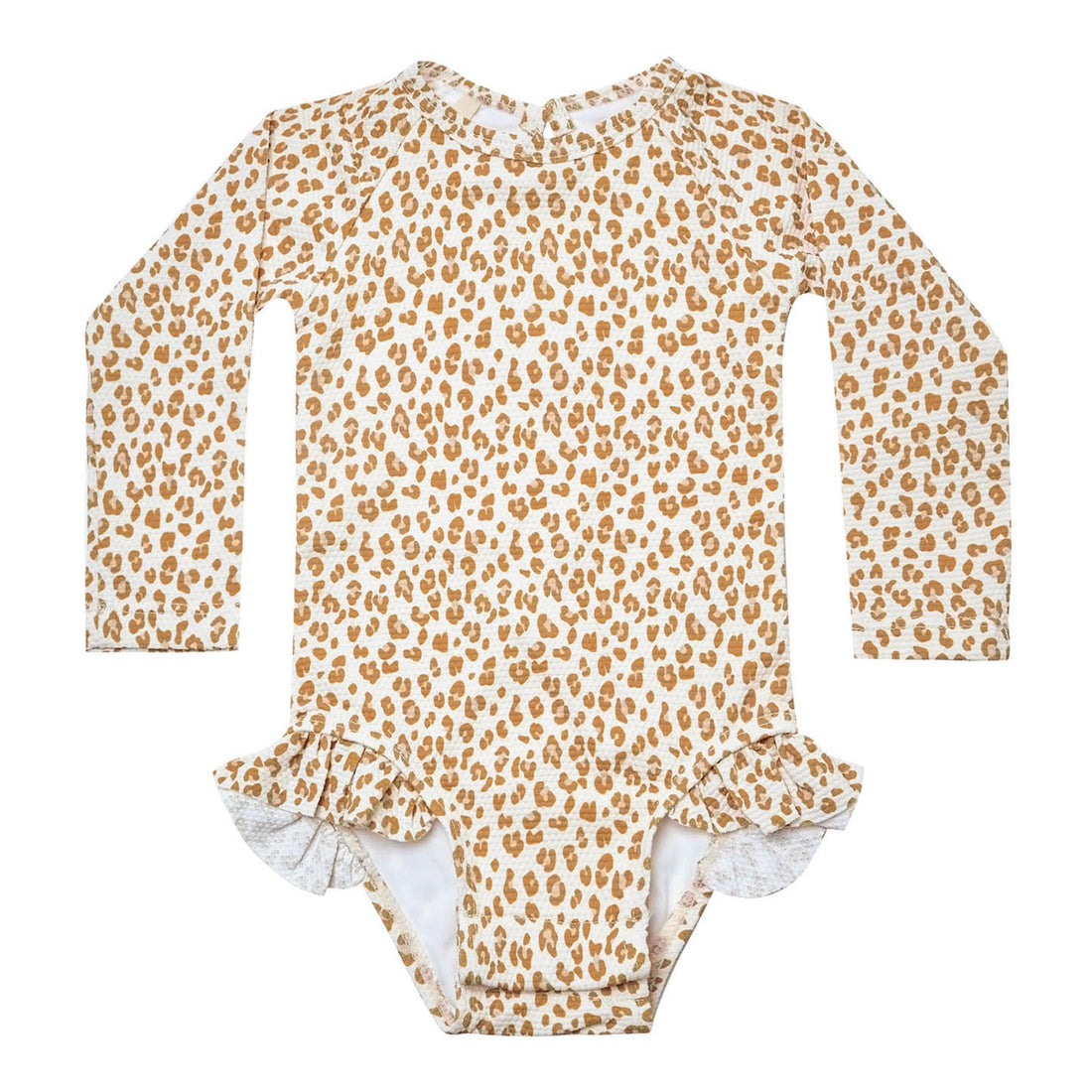 Quincy Mae One Piece Girls Rashguard | Cheetah