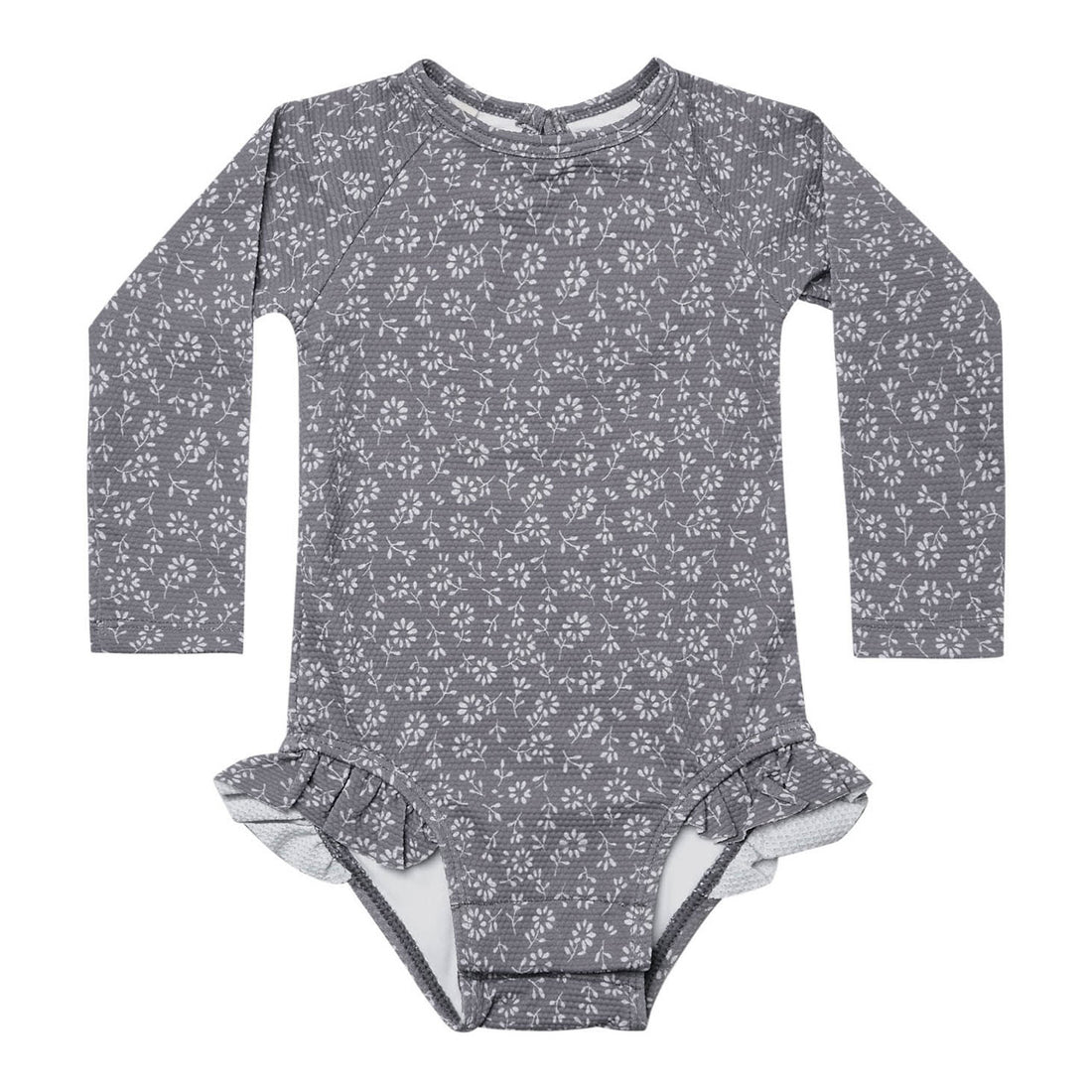Quincy Mae One Piece Girls Rashguard| Indigo Flora