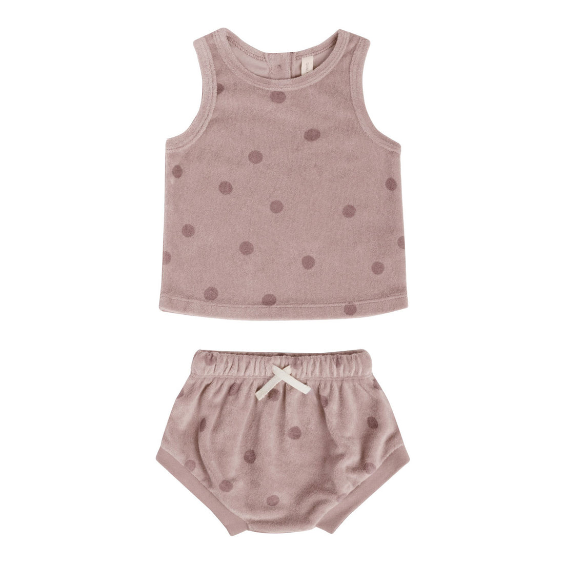 Quincy Mae Terry Tank Set | Dots