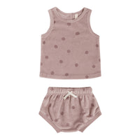 Quincy Mae Terry Tank Set | Dots