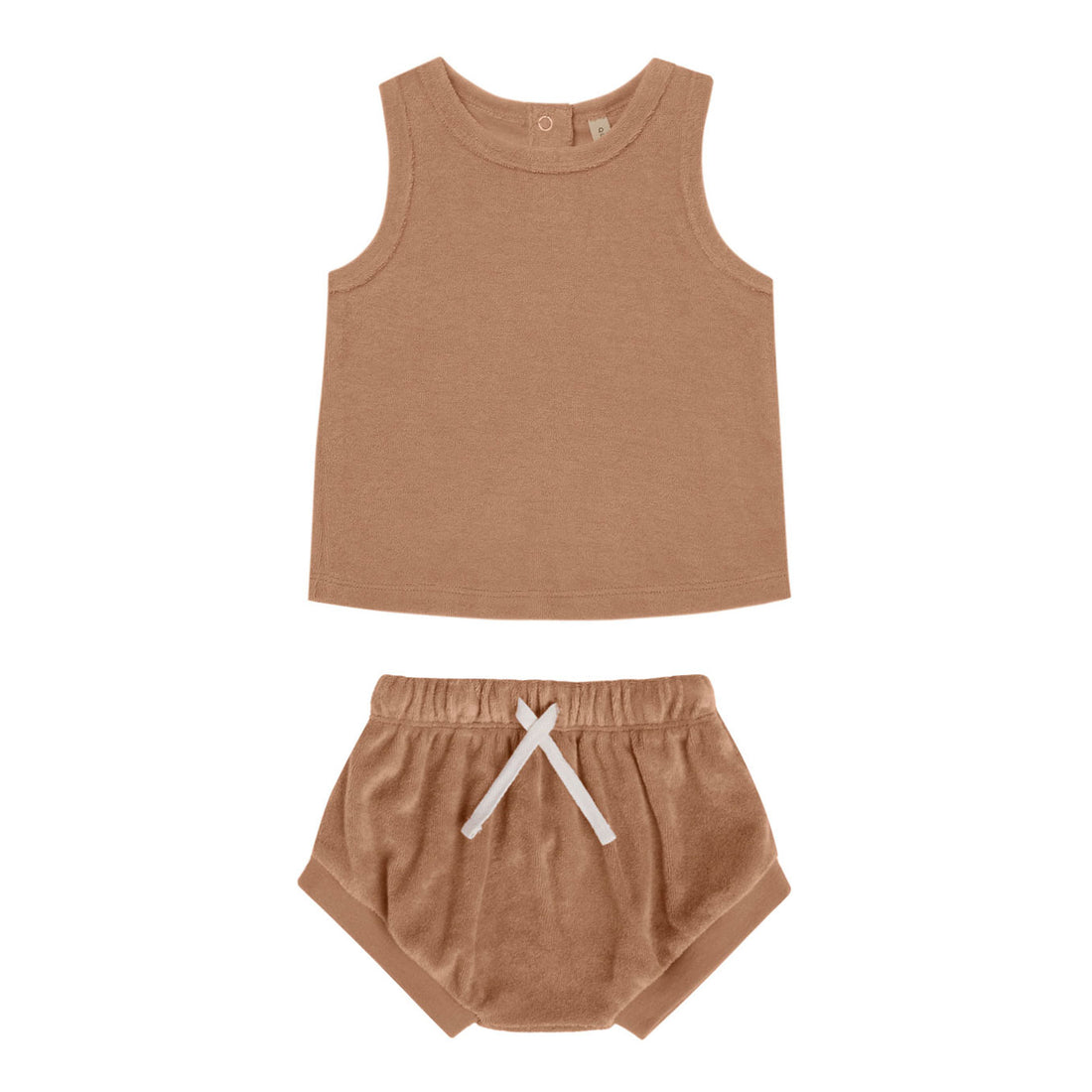 Quincy Mae Terry Tank Set | Clay