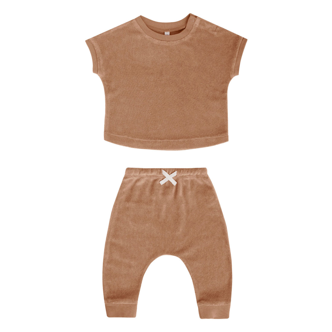Quincy Mae Terry Tee Set | Clay