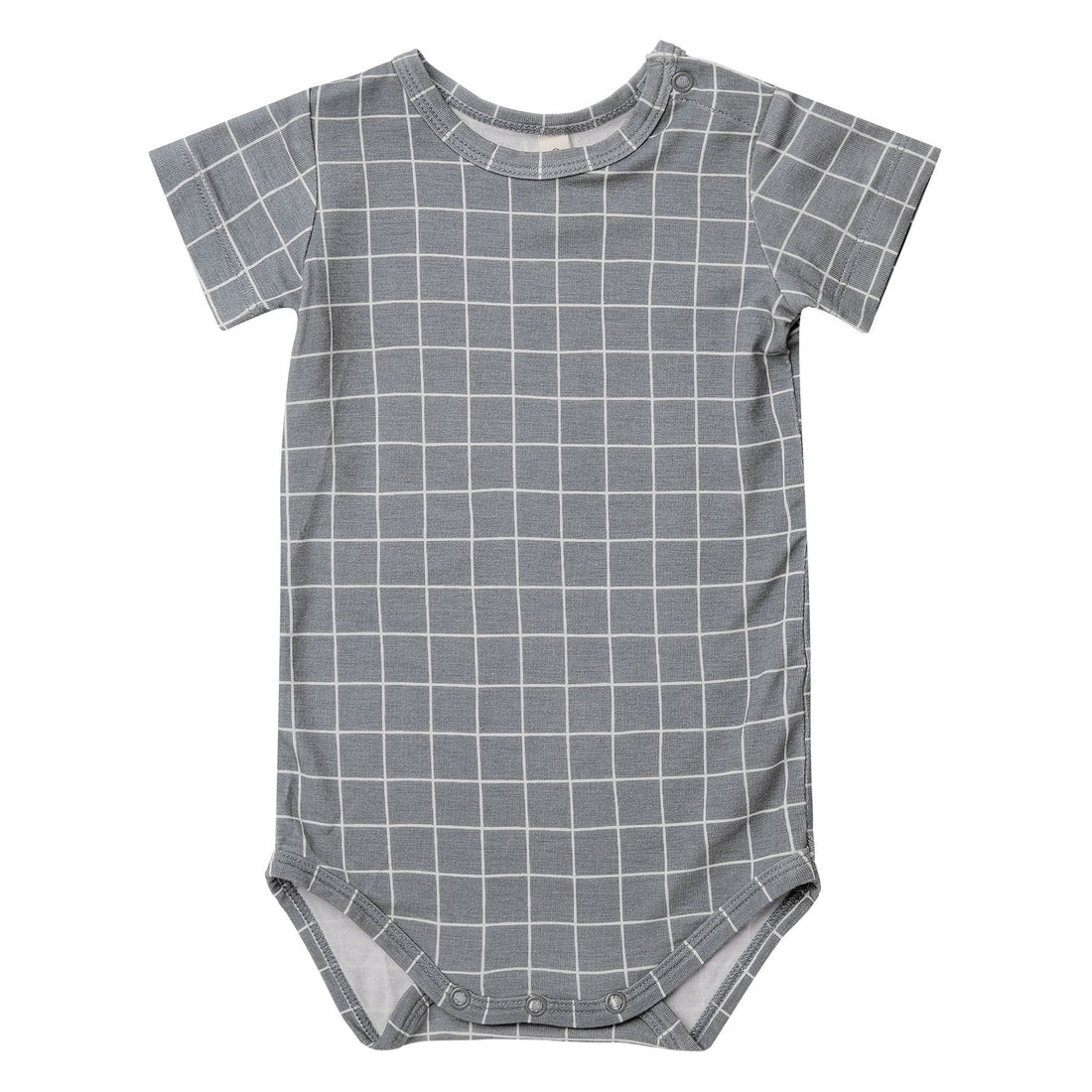 Quincy Mae Bamboo Short Sleeve Bodysuit | Grid