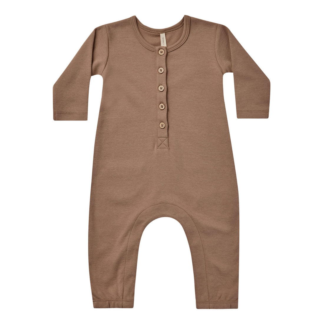 Quincy Mae Long Sleeve Jumpsuit | Cocoa
