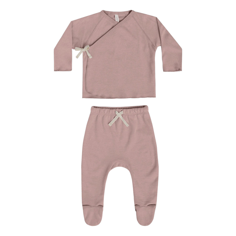 Quincy Mae Wrap Top + Pant Set | Lilac