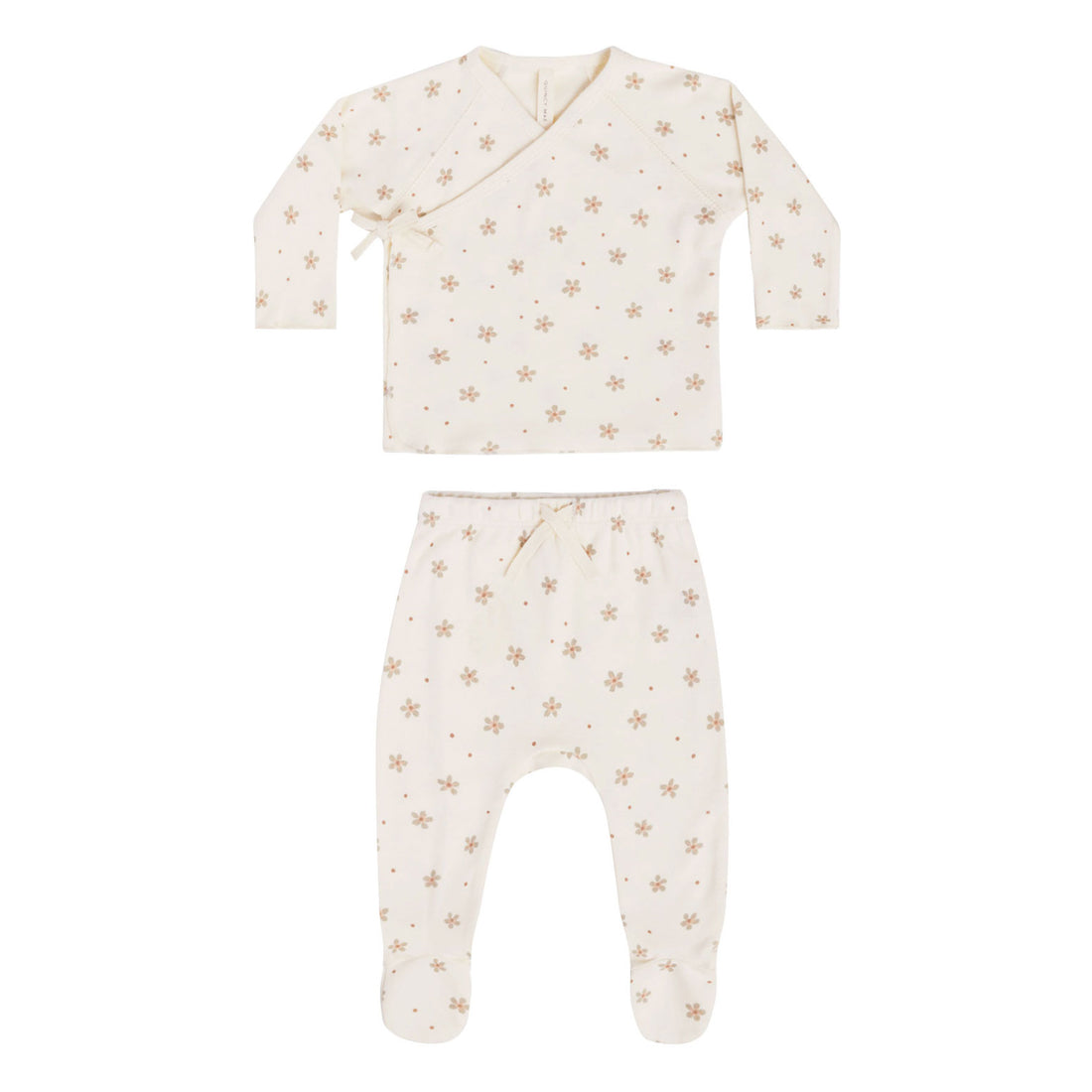Quincy Mae Wrap Top + Pant Set | Dotty Floral