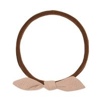 Quincy Mae Apricot - Brown Little Knot Headband