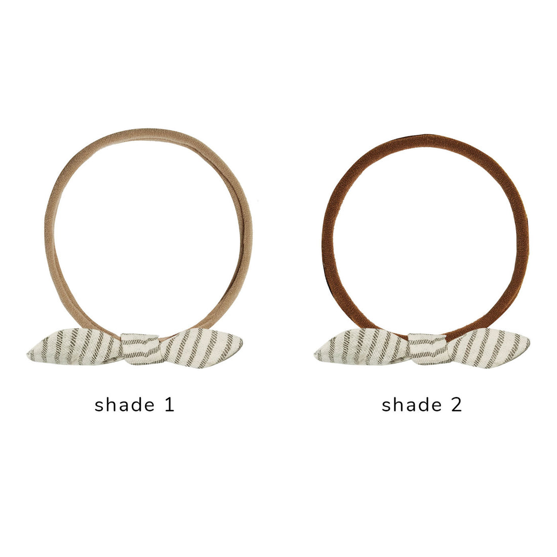 Quincy Mae Little Knot Headband-Basil Stripe