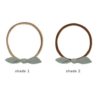Quincy Mae Sea Green - Brown Little Knot Headband