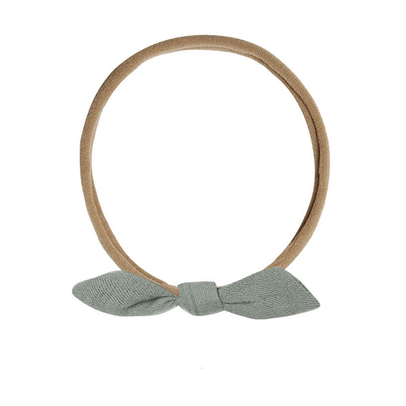 Quincy Mae Sea Green - Brown Little Knot Headband