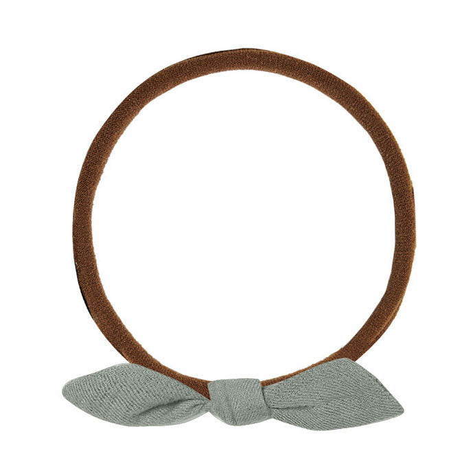Quincy Mae Sea Green - Brown Little Knot Headband