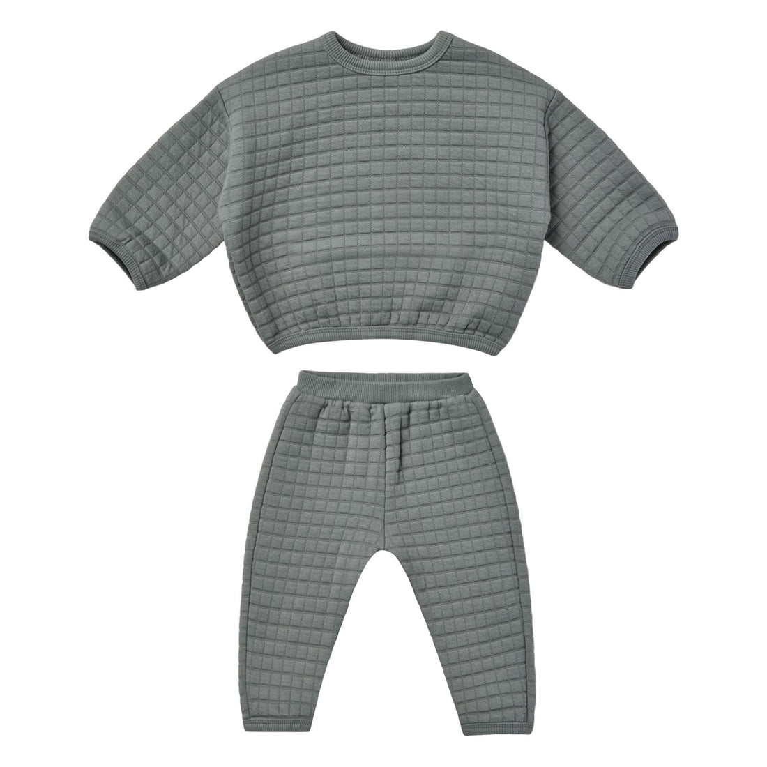 Quincy Mae Quilted Sweater + Pant Set | Dusk