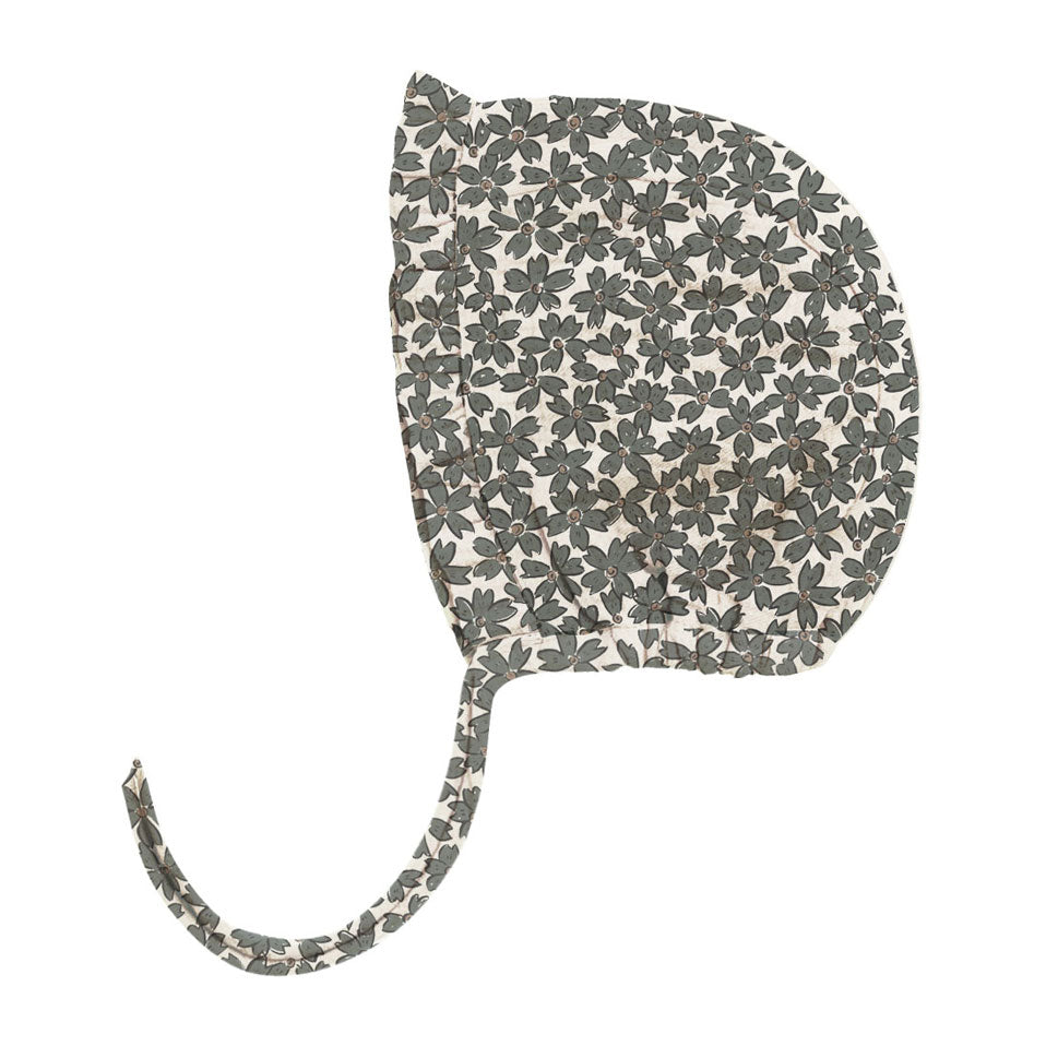 Quincy Mae Woven Ruffle Bonnet | Dusk Floral