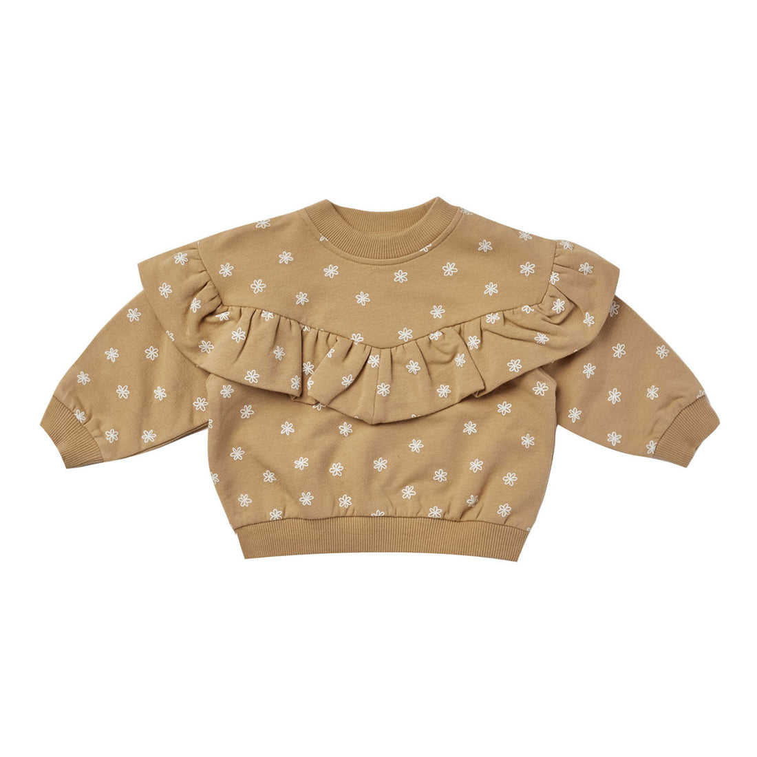 Quincy Mae Ruffle Fleece Sweatshirt | Daisy