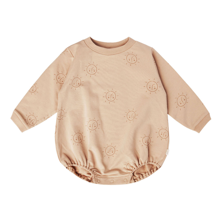 Quincy Mae Crewneck Bubble Romper | Suns