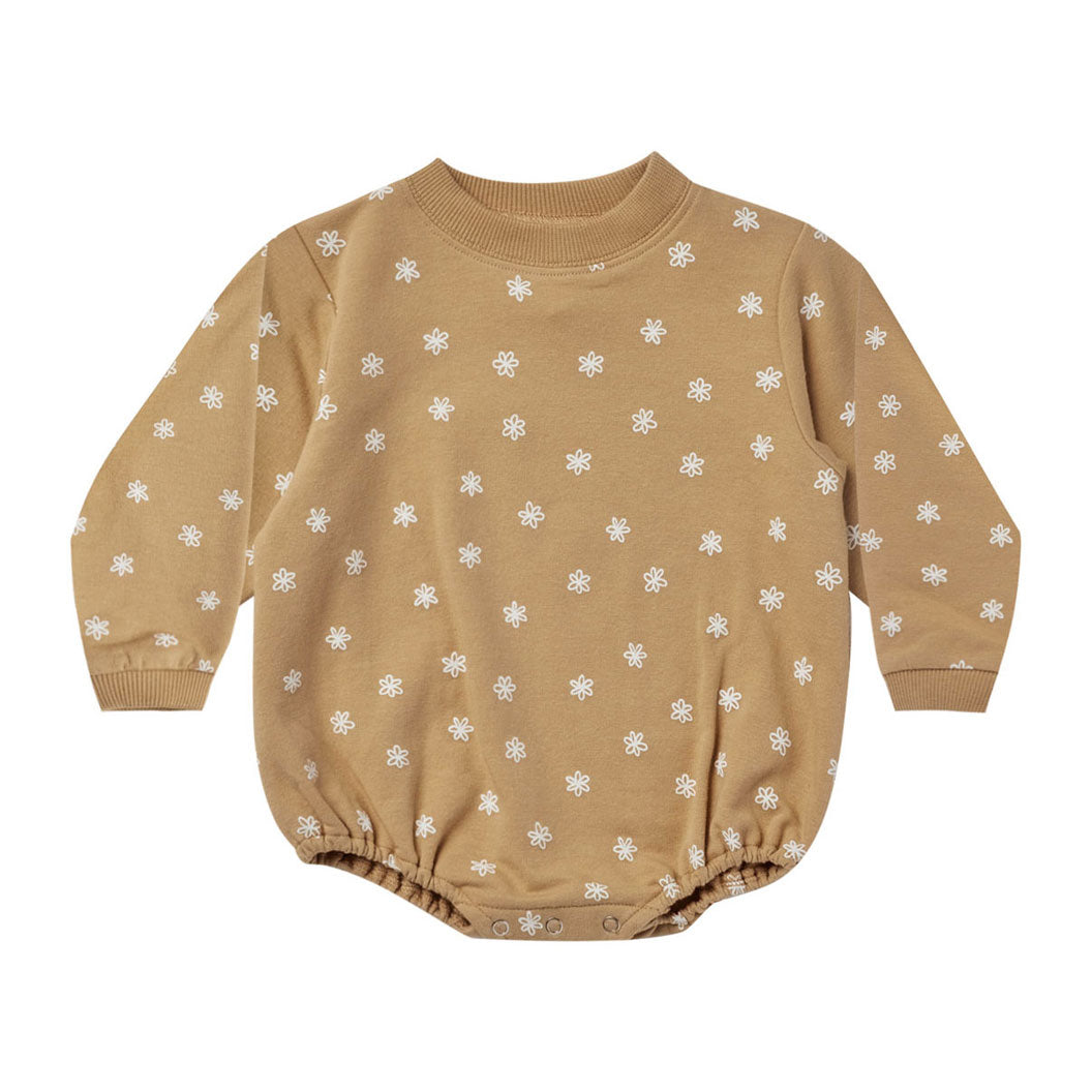 Quincy Mae Bubble Fleece Romper | Daisy