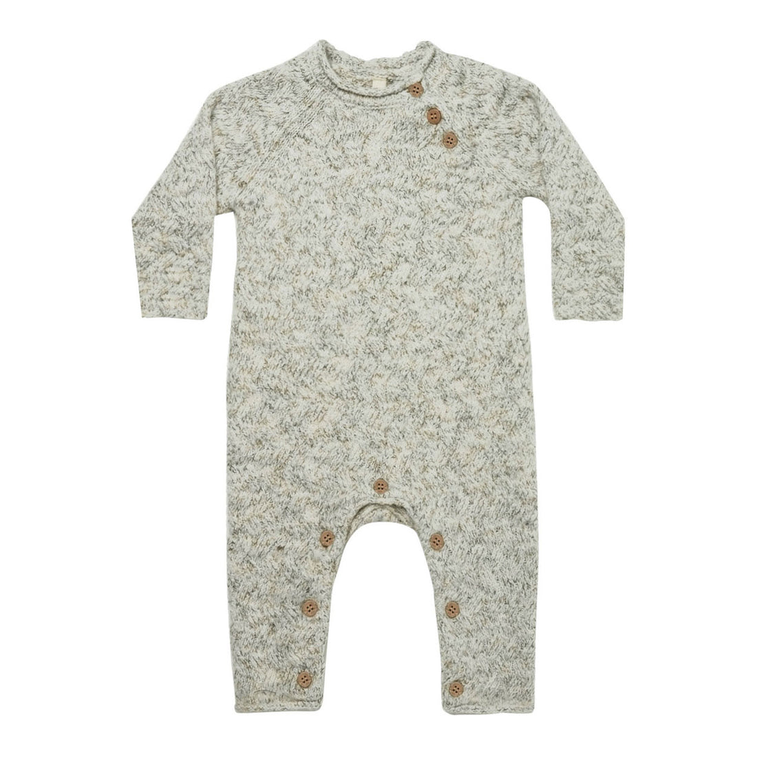 Quincy Mae Cozy Heathered Knit Jumpsuit | Fern