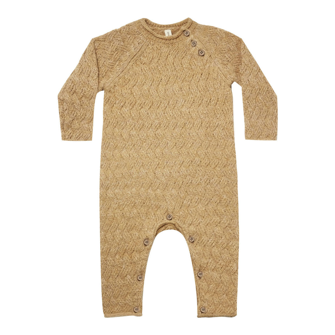 Quincy Mae Cozy Heathered Knit Jumpsuit | Honey