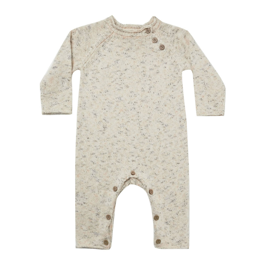 Quincy Mae Speckled Knit Jumpsuit | Natural