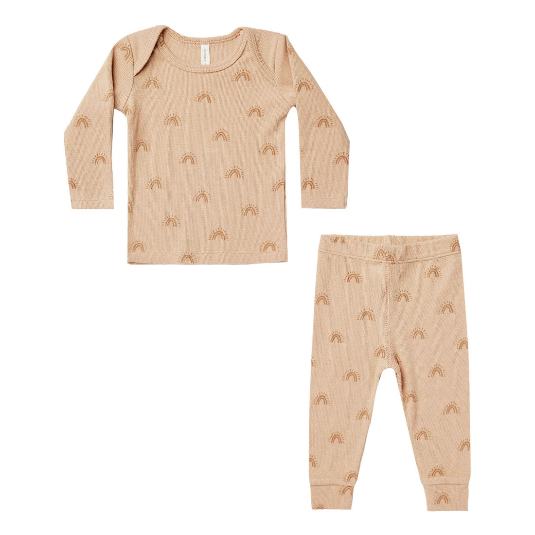 Quincy Mae Long Sleeve Tee And Legging Set | Rainbows
