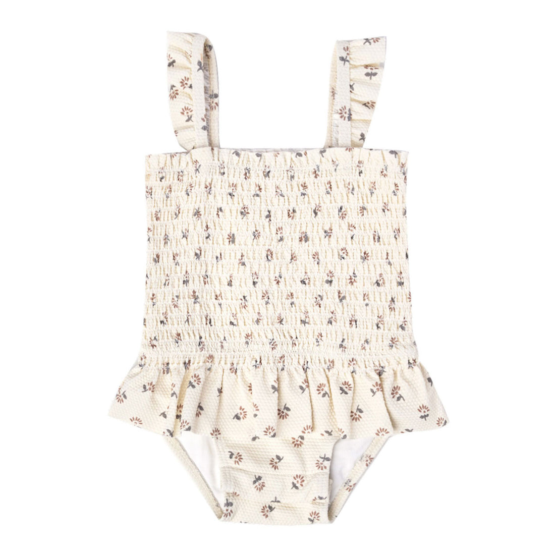 Quincy Mae Daisy Smocked One-Piece Swimsuit