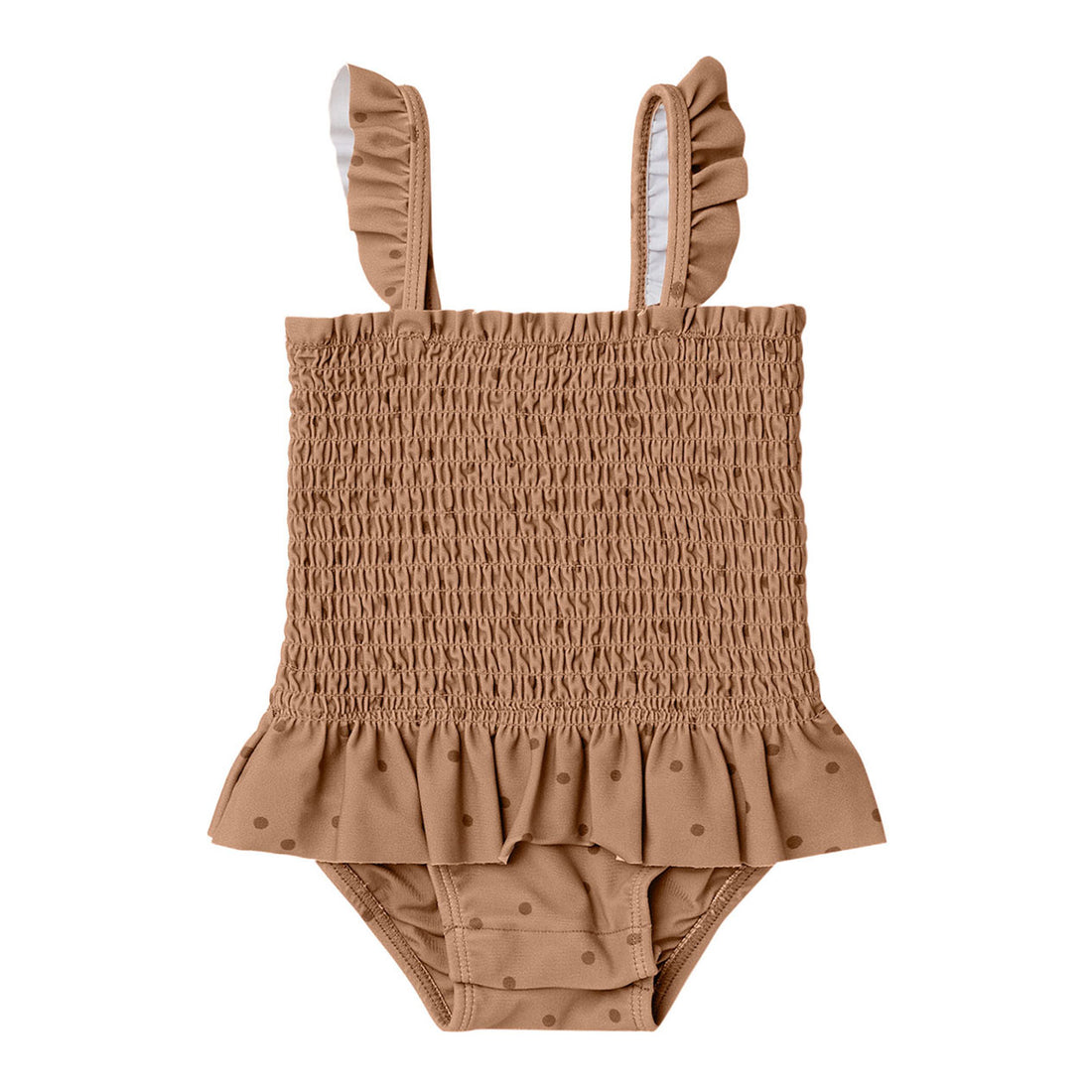 Quincy Mae Dots Smocked One-Piece Swimsuit