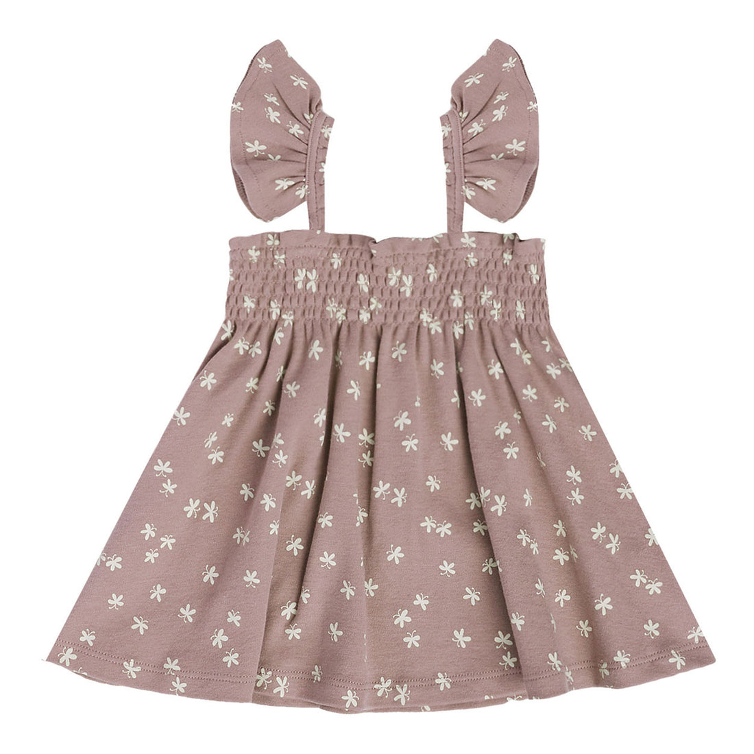 Quincy Mae Smocked Jersey Dress | Butterflies
